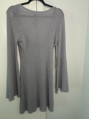 Forever 21 Mermaid Collection Shimmery Lilac Long-Sleeve woman dress NWT size 0X